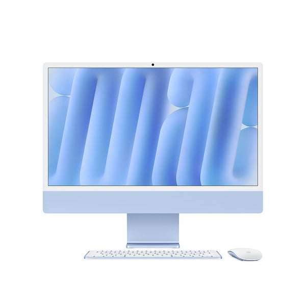 24-inch iMac with Retina 4.5K display: Apple M4 chip with 8-core CPU and 8-core GPU, 16GB, 256GB SSD - Blue