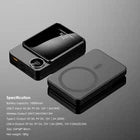 Wireless Fast Charger Magsafe Magnetic Powerbank Black